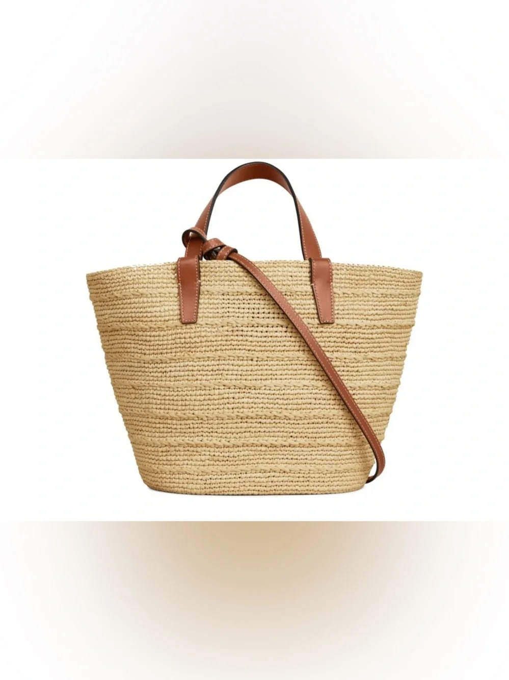 New Celine Teen Panier Raffia Tote Bag - Picture 3 of 4